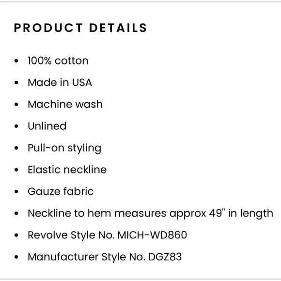 MICHAEL STARS NWOT TARA GAUZE MAXI DRESS - Picture 2 of 2